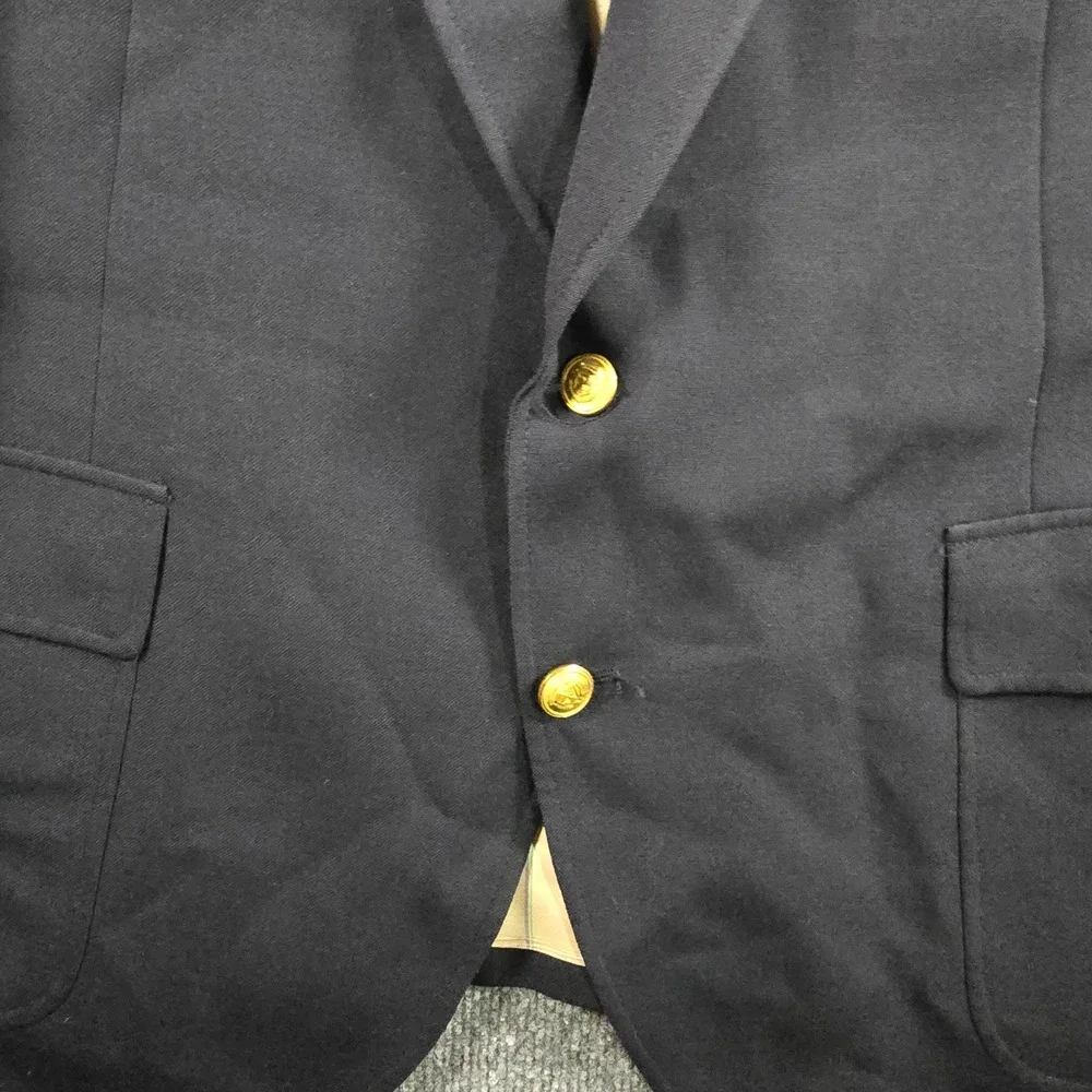 Dillards Racquet Club Wimbledon Collection Navy Gold Crest Buttons Union USA Men
